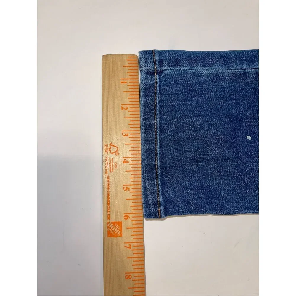 J.Jill Denim 4 Regular‎ BOYFRIEND Straight-Leg Ankle Jeans Paint Splatter